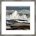 High Surf Cape Elizabeth Framed Print