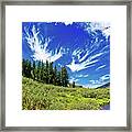 Highland Lakes Clouds Framed Print