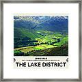 Hike Langdale Cream Railway Poster Framed Print