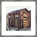 Hizn And Hern, Outhouse, California Ghost Town Framed Print