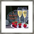 Holiday Champagne Toast Framed Print
