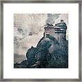 Holiness Atop The Cliffs Framed Print
