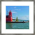 Holland Harbor Lighthouse Framed Print