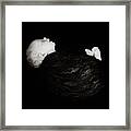 Holly In Black Silk Framed Print