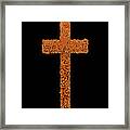 Holy Cross In Orange Framed Print