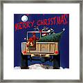 Holy Jeepers Merry Christmas Framed Print