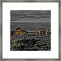 Homestead Along The Oregon Trail Framed Print