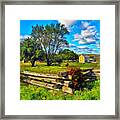 Homestead Fences Framed Print