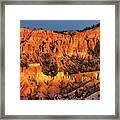 Hoodoos Sunset Bryce Canyon National Park Framed Print