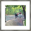Horse Carriage In Central Park - New York City Framed Print