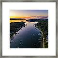 Horsehead Bay Sunset Framed Print