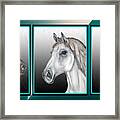 Horses In Three Framed Print