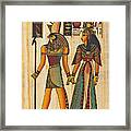 Horus And Nefertiti Framed Print