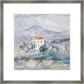 House In Cagnes, Circa 1910 Framed Print