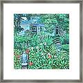 House On Chesterbrook Road In Mclean Framed Print