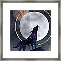 Howling At The Moon Framed Print