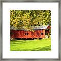 Hughes Covered Bridge, Washington County, Pa Framed Print