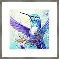 Hummingbird Beauty Framed Print