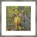 Hunter And Dogs Framed Print