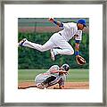 Hunter Pence And Addison Russell Framed Print