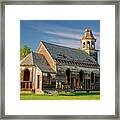 Hurricane Lake Lutheran Church In Pierce County Nd - Long Exposure Framed Print