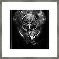 I Am Doom Fractal Gothic Skull Framed Print