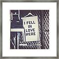 I Fell In Love - Asbury Park Framed Print