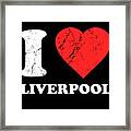 I Love Liverpool Framed Print