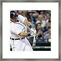 Ian Kinsler, Miguel Cabrera, And Anthony Gose Framed Print