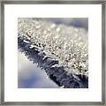 Ice Crystal Abstract Framed Print