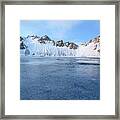 Iceland Stokksnes Blue Ice Framed Print