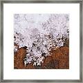 The Edge Of Ice Up Close Framed Print