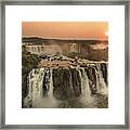Iguazu Sunset Framed Print