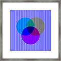 Illusory Color Mixing - No Yellow Framed Print