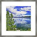 Incline Shoreline Panorama, Lake Tahoe, Nevada Framed Print