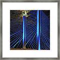 Indian River Bridge Candlestick Framed Print