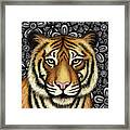 Indochinese Tiger Floral Framed Print