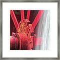 Industrial Waterwheel At The Wayside Inn Grist Mill Framed Print