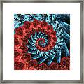 Infinity Tunnel Spiral Lava And Ice Framed Print