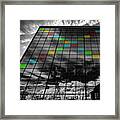 Infrared Skyscraper With Colored Windows Framed Print