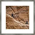 An Intimate Moment In Petra Framed Print