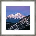 Into The Blue  Mt. Shasta Framed Print