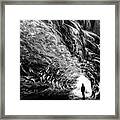 Into The Ice Cave Framed Print