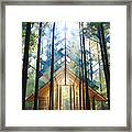 Invitation To Tranquility - Mountain Forest Art Framed Print