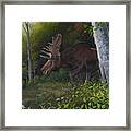 Northwoods Moose Framed Print