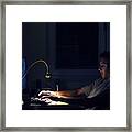 It Is Fun Playing Games Late At Night Framed Print