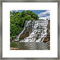 Ithaca Falls In New York Framed Print