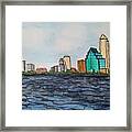 Jacksonville Skyline Framed Print
