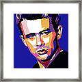 James Dean Geometic Art Framed Print