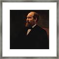 James Garfield Official Presidential Portrait - Calvin Curtis 1881 Framed Print